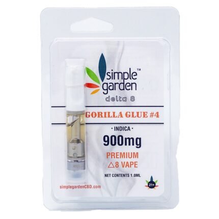 900mg Delta-8 THC Vape Cartridge – Gorilla Glue #4 (Indica)