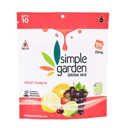 200mg Delta-9 THC Drink Mix Powder – Fruit Punch (10 Count)