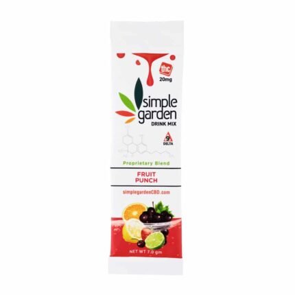 20mg Delta-9 THC Drink Mix Powder – Fruit Punch (Single)