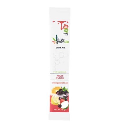 50mg CBD & CBG Full Spectrum Drink Mix Powder – Fruit Punch (Single)
